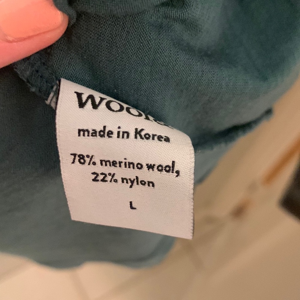 Wool& Green Brooklyn merino dress. Large.